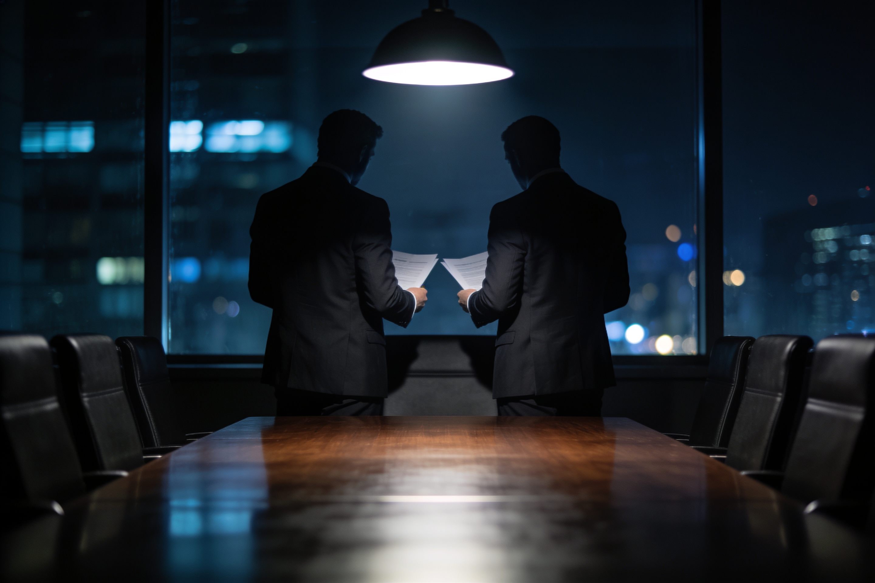 BTCS consultants reviewing strategy in a boardroom